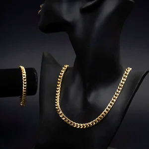 نیم ست Cartier مردانه طلایی مدل Zoris