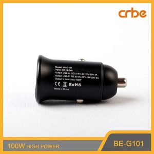 شارژر فندکی کربی مدل BE-G101 100W مشکی گارانتی 12 ماهه تکنوپاز