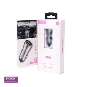 شارژر فندکی 22.5 وات کلومن مدل KC-C09 نقره ای 