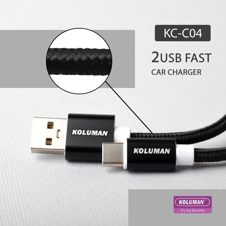 شارژر فندکی کلومن مدل KC - C04 به همراه کابل MICROUSB خاکستری گارانتی 12 ماهه تکنوپاز 6 شارژر فندکی کلومن مدل KC - C04 به همراه کابل MICROUSB خاکستری