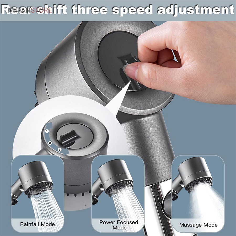 سردوش حمام ماساژور دار توربو 9 سردوش حمام ماساژور دار توربو - تصویر 9