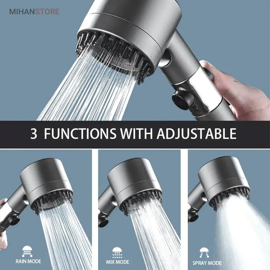 سردوش حمام ماساژور دار توربو 14 سردوش حمام ماساژور دار توربو - تصویر 14