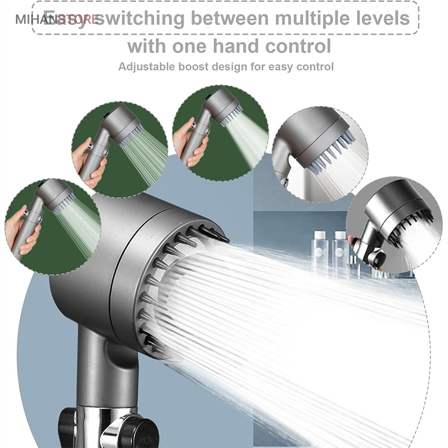 سردوش حمام ماساژور دار توربو 3 سردوش حمام ماساژور دار توربو - تصویر 3