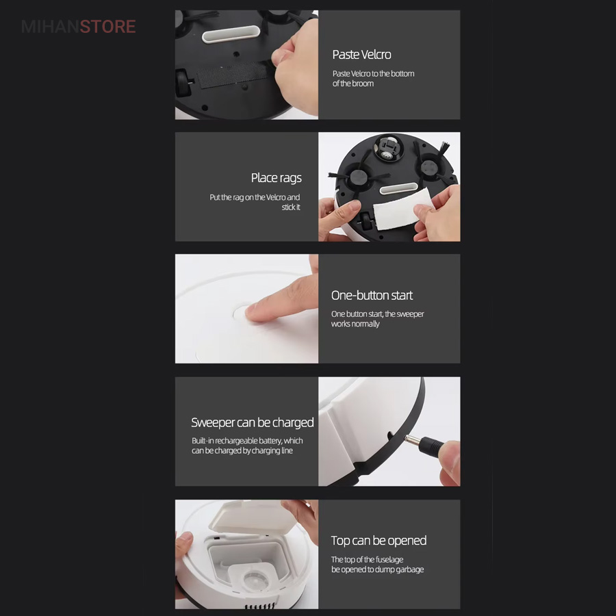 مینی جارو هوشمند شارژی 5 مینی جارو هوشمند شارژی - تصویر 5