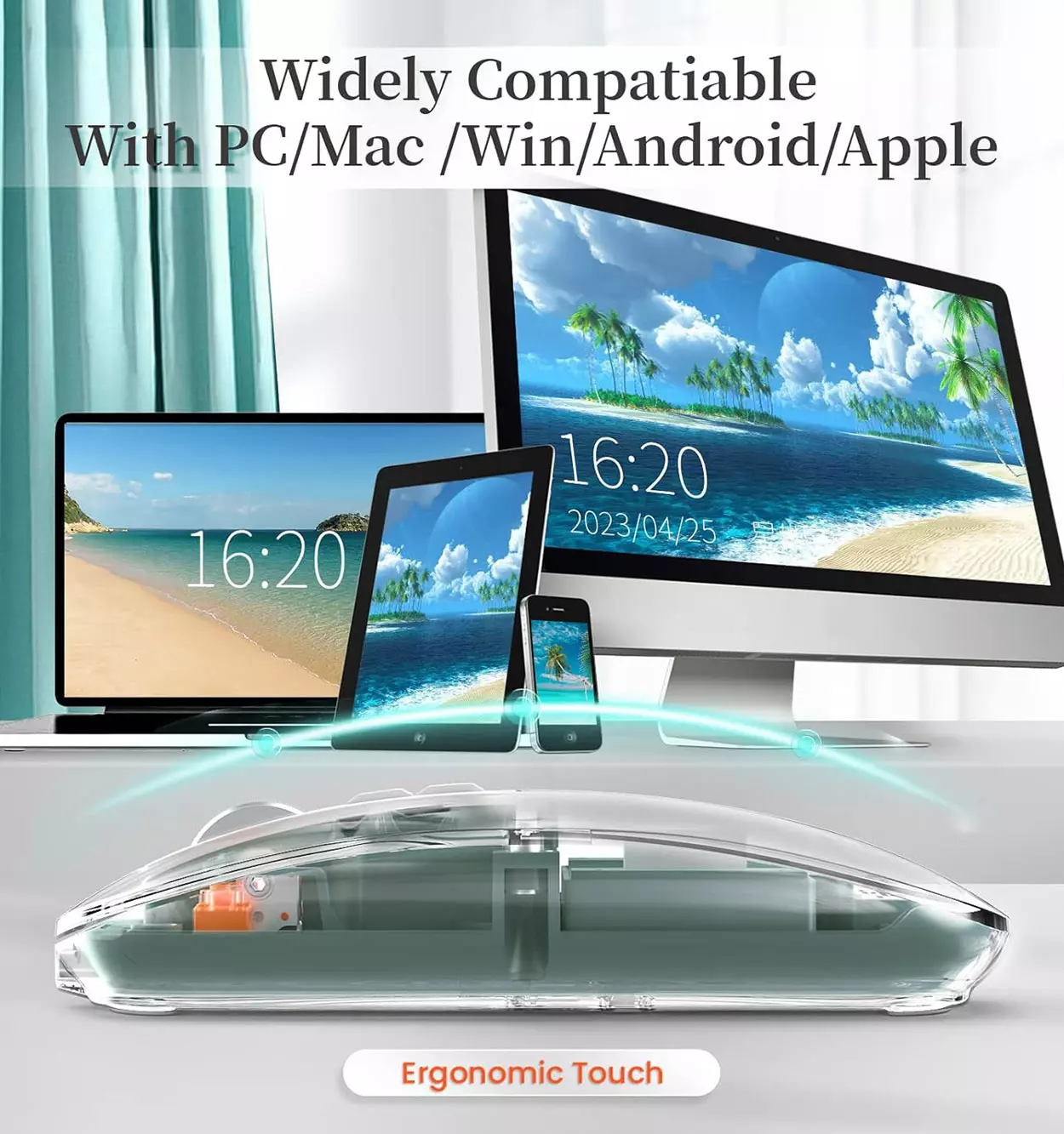 موس شفاف گرین لاین Green Lion transparent mouse 7 موس شفاف گرین لاین Green Lion transparent mouse - تصویر 7