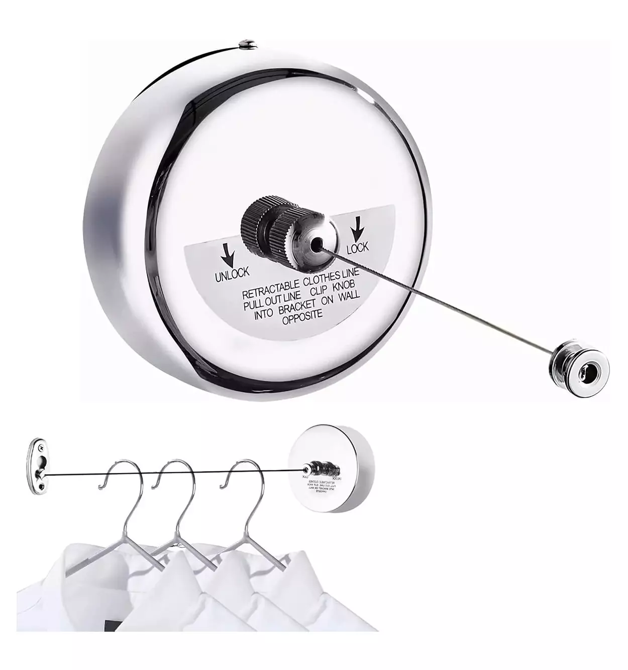 بند رخت استیل جمع شونده هتلی 5 بند رخت استیل جمع شونده هتلی - تصویر 5