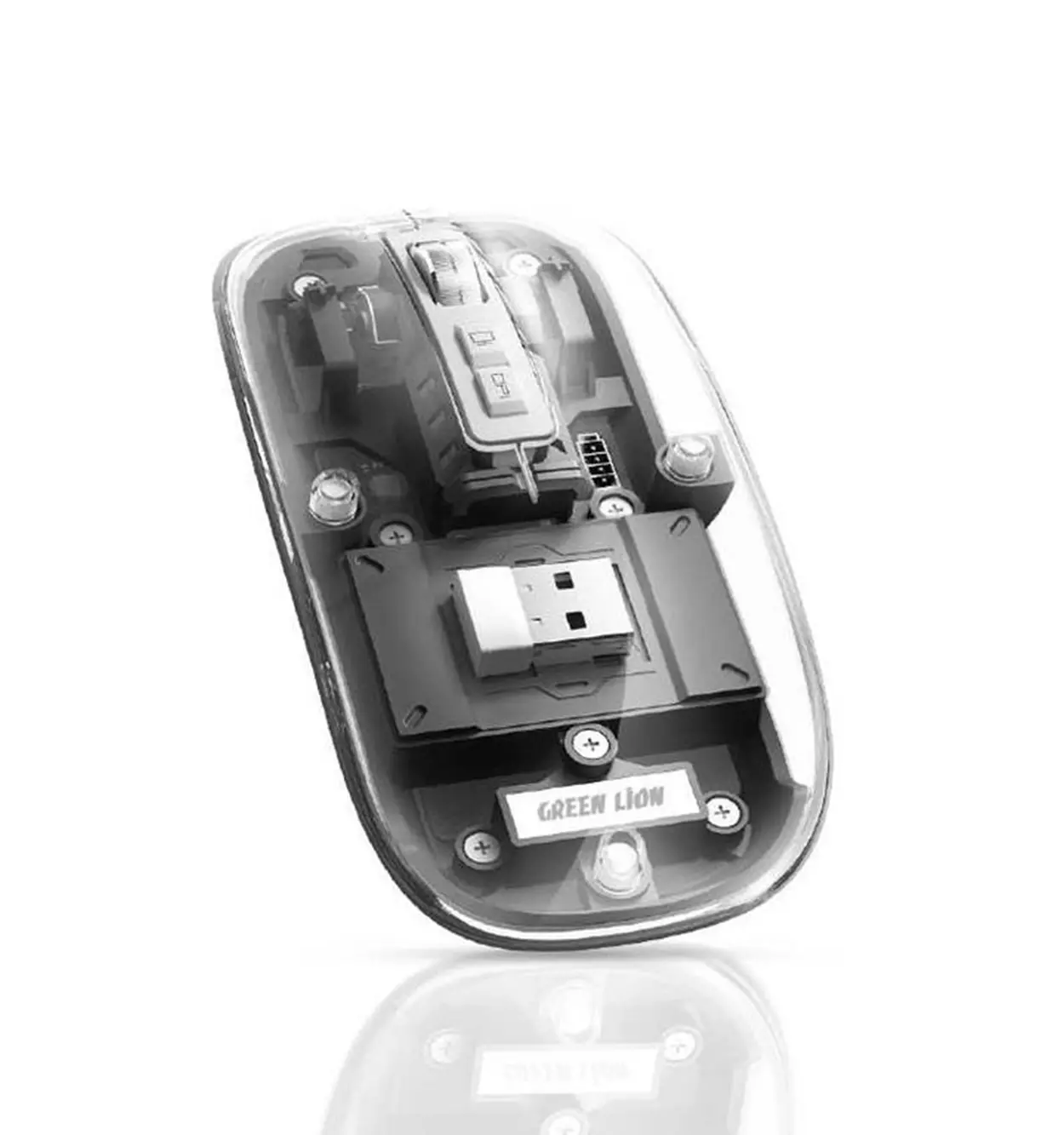موس شفاف گرین لاین Green Lion transparent mouse 4 موس شفاف گرین لاین Green Lion transparent mouse - تصویر 4